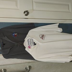 Port Authority Bundle Men's collared 3 button shirts Excellent shape L & XL. Set